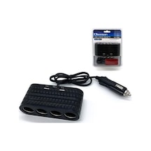 Ayt Olesson 1654 12-24v 4lü Çift Usb Type-c 120w 80cm Kablolu Araç Oto Tır Çakmak Çoklayıcı Çakmaklık Çoğaltıcı