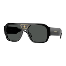 Versace Ve4508u Gb187 56 Unısex Güneş Gözlüğü Siyah