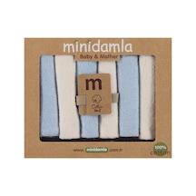 Minidamla 6lı Ağız Mendili - Mavi