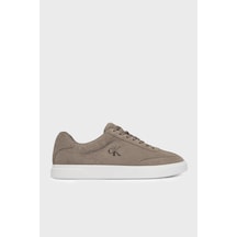 Calvin Klein Süet Logolu Sneaker Ayakkabı Hm0hm02201pbo Erkek Ayakkabı Hm0hm02201 Pbo Sütlü Kahve