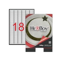 Herboy Hb-1060 30mmx9mm Beyaz Lazer Etiket 10