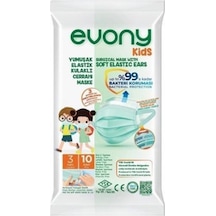 Evony Yumuşak Elastik Kulaklı Çocuk Maskesi 10 adet