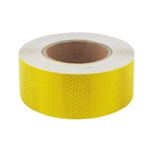 Fosfor Bant Petekli Sarı Şerit Bant 5 Cm