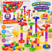 8009 Blok Oyunu 58 Parça Eğitici Oyuncak Borular