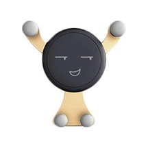 Siyah/gümüş/altın 360 Derece Araç Montaj Deliği Moda Yerçekimi Tutucu Evrensel Cep Telefonu Gps Cep Telefonu Tutucu, Altın