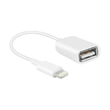 Lightning Portlu İphone İpad İçin Otg Adaptörü, Lightning - Usb Kamera Adaptörü, Dijital Kamera, Usb Bellek Kartı Okuyucu, Fare Ve Klavyeyi Destekler