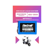 Motolux F7 Batarya Maksimum Kapasite Lifepo4 48v 30ah Elektrikli Motorsiklet Bataryası