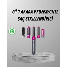 5 İ 1 Arada Saç Şekillendirici Set Kuaför Düzeyinde Performans Ve Ergonomik Tasarım Gri 30541339