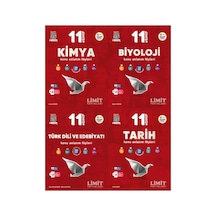 Limit 2027 11. Sınıf Kimya + Biyoloji + Türk Dili Ve Edebiyatı + Tarih Konu Anlatım Föyleri Seti 4 Kitap Maarif Model