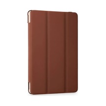 Newface Samsung Galaxy Tab A9 Kılıf Tablet Smart Kılıf - Kahverengi Tablet Kılıfı