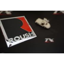 Ford Mustang Roush Bagaj Body Logo Krom Metal 3M Plaka N11.2428