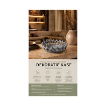 Modern Dekoratif Meyve & Sunum Kasesi / Salon, Mutfak Ve Sehpa Dekoru Gri