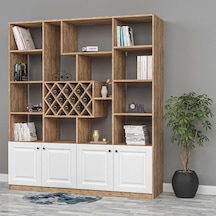 Cross Membran Kapak Kitaplık Mdf Beyaz