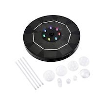 3.5w Led Güneş Fountain Pompası Renkli Gradyan Işık 1800mah Pil 6 Başlık Kuş Banyosu Fountain Pompası Kuş Banyosu Bahçe Göleti Patyo Su Dolaşımı