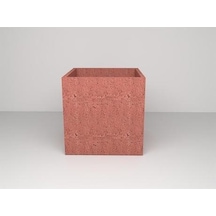 Nuano Consept Kübik Serisi Köşeli Saksı Kiremit 25x25
