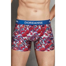 Doreanse Erkek Modal Baskılı Normal Paça Boxer 1703 (525297899) Çok Renkli