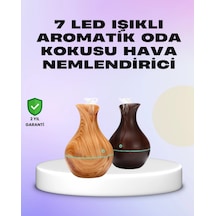 Hubrendy Tekno Ultrasonik Ahşap Desenli 130ml Aromaterapi Difüzör Ve Hava Nemlendirici