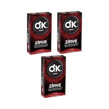 Okey Zirve Tırtıklı ve Kabartmalı Prezervatif 10'lu x 3