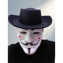 Eğlenceli Vendetta Şapka Ve Maske Seti Çocuklar İçin Çok Renkli