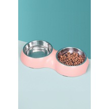 Çelik Kaymaz Taban Kedi Köpek Mama ve Su Kabı 700 ML Cin571