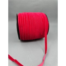Paşateks- 1 Cm Düz Kadife-5 Metre -e.kırmızı