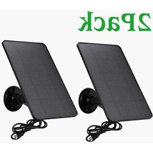 Besthome1 3w Usb Güneş Paneli Dc 6v Siyah Güvenlik Kamerası, 360 Şarj Cihazı, Mikro Usb / Usb-c Bağlantı