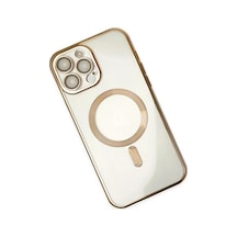 Ally Apple     Uyumlu iPhone 14 Pro 6.1inç Renkli Kenar Lazer Çerçeveli Magsafe Silikon Kılıf- 5775