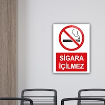 Cam Yönlendirme Levhası Sigara İçilmez 30cm X 40cm
