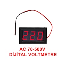 Alkatronik-0.56' Ac 70-500V Dijital Kırmızı Voltmetre İki Telli Panel Tip