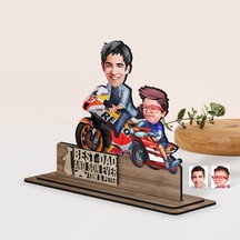 Bk Gift Kişiye Özel 3d Kabartma İsimli Baba-oğul Karikatürlü Ahşap Biblo-3, Babaya Hediye, Babalar Günü Hediyeleri Kobitmeyen138202 Bk Gift