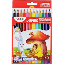 12'li Jumbo Kuru Boya Tam Boy Çok Renkli