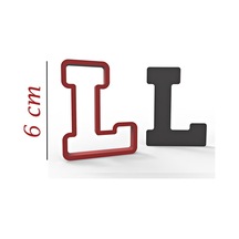 6 Cm L Harfi Kurabiye Kalıbı