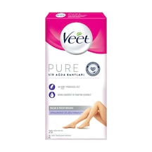 Veet Professional Yüz Ağda Bandı 20'li Hassas Ciltler İçin Badem Yağlı 2'li Ekonomik Paket - 2 Tarı