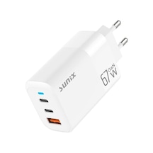 65w Gan Teknoloji 2x Usb-c Ve Usb-a Şarj Adaptörü S-150