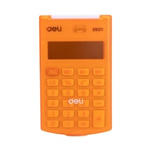 Deli 39217 Mini Hesap Makinası Kapaklı Turuncu Çok Renkli