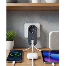 Isıya Dayanıklı 3 Usb Portlu Priz Uczzz3400priz-3 Diğer
