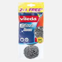 Vileda Çelik Inox 3'lü Yuvarlak Sünger