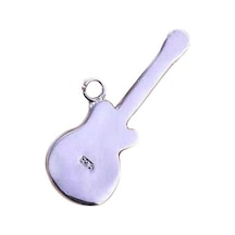 Manuel Raymond Gku Gümüş Gitar Kolye Ucu Müzisyenler İçin Şık Aksesuar