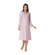 Kadın Pembe Dantelli Hamile Lohusa Gecelik, M, Ef2423efrt-19804ıgp268979 Açık Bej - Beyaz