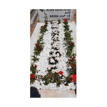 Tr Asenya Mezar Taşı 2 Kg 1-2 Cm Beyaz Dolomit Taş Dere Çakıl Taşı Bahçe Süs Taşı Mezar Süsleme Taşı