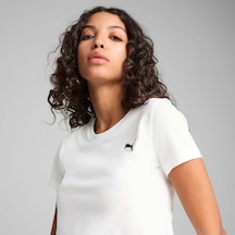 Puma Essentials Kadın Beyaz Tişört 629745-02 Beyaz