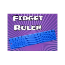 Alvera Dokunsal Fidget Cetveli 3d Baskı Kabartmalı Stres Ve Odaklanma Oyuncağı - Mavi