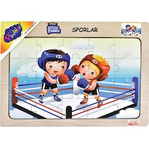 Playwood Eğitici Ahşap Puzzle Sporlar