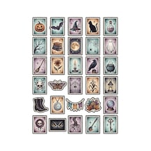 30 Adet Vintage Cadılar Bayramı Sticker Seti - Laptop Defter Telefon İçin Çok Renkli