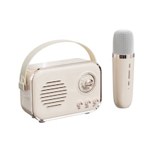 Singree Retro Taşınabilir Bluetooth Hoparlör - Kablosuz Mikrofonlu, Tf Kart Ve Aux Girişli, 5w Bass, 6 Saat Çalışma Süresi