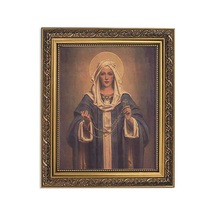 Brands Ilham Verici Çerçeveli Baskı Our Lady Of The Rosary 11wx135h Kahverengi