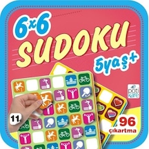 6 x 6 Sudoku - 11- Pötikare Yayınları