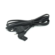 1.5 Metre L Uç 90 Derece Power Güç Elektrik Kablosu C7 Ps4/ps3 Teyp Laptop Adaptör Işıldak 2 Pi