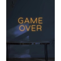 Twins Led Game Over Yazılı Neon Tabela Amber Model:model:38963366 Amber