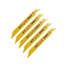 Dewalt DT2348-QZ 152 MM 1.8-2.5 MM Diş 3-8 MM Kesim 5'li Bi-Metal Sert Plastik Sandviç Kesim Tilki Kuyruğu Testere
